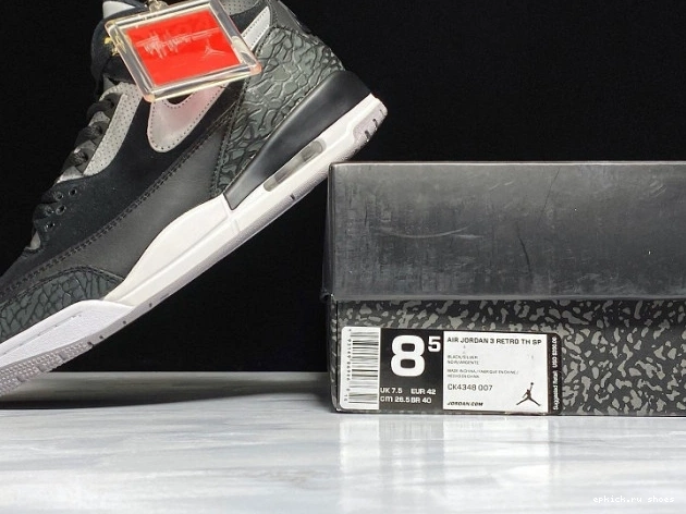 Cheap CK4348-007 Grey Jordan Black Tinker Air Cement 3 0702